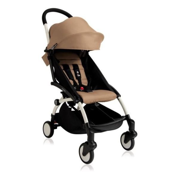 BABYZEN Poussette citadine compacte Yoyo+ blanche/taupe – Image 3