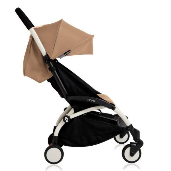 BABYZEN Poussette citadine compacte Yoyo+ blanche/taupe – Image 2